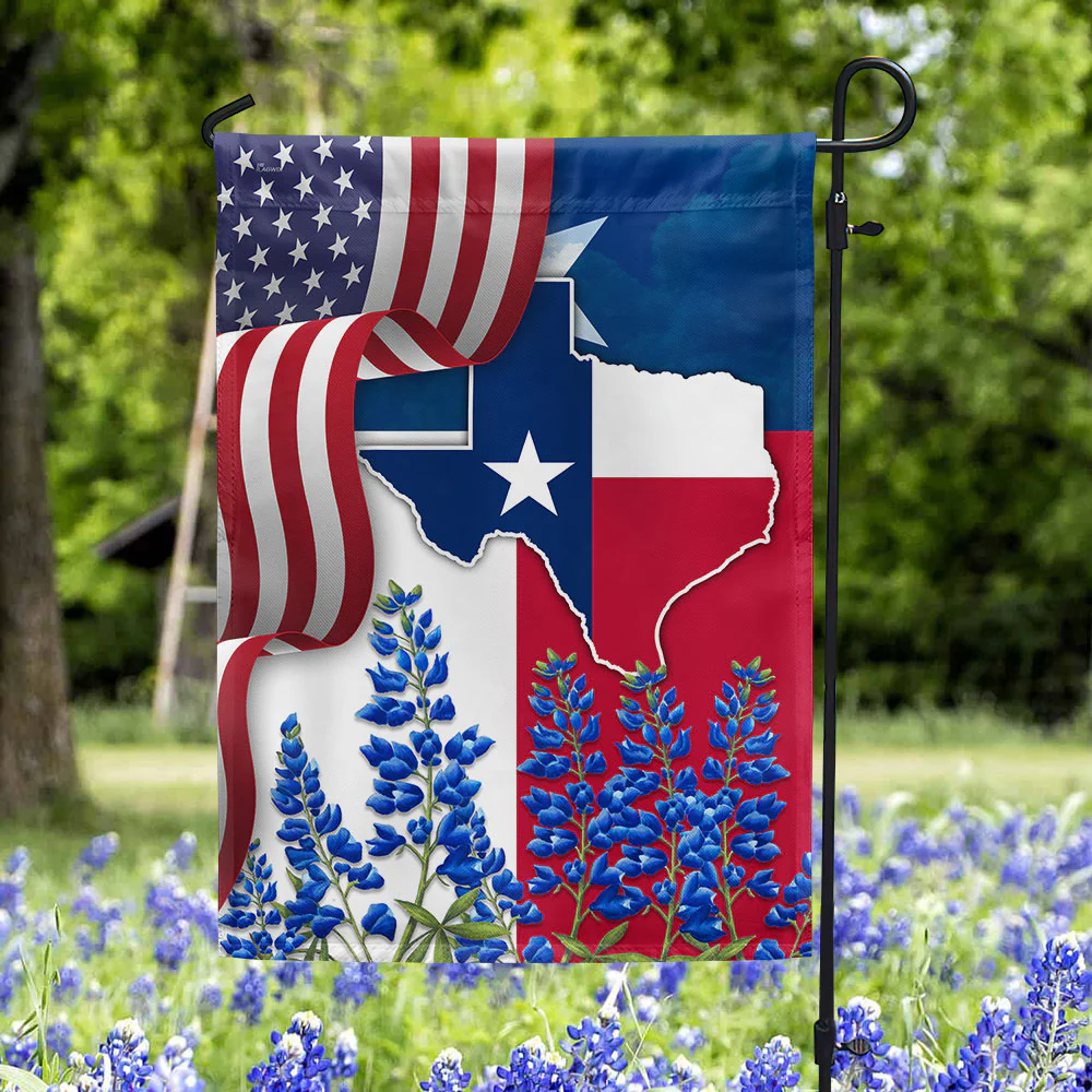 Texas Bluebonnet Flag States Flag